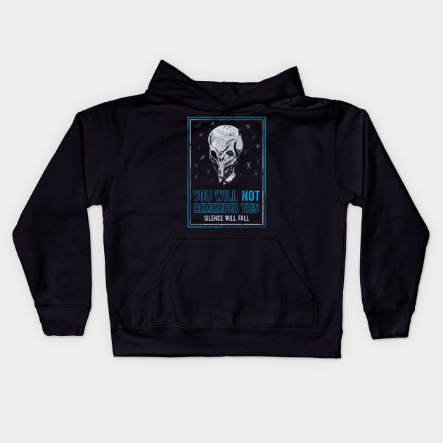 Silence will fall Kids Hoodie by Watkins